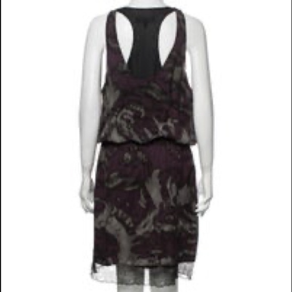 Robert Rodriguez Scoop Neck Silk Shift Dress Multi Color Graphic Print Lace Trim - Picture 14 of 15